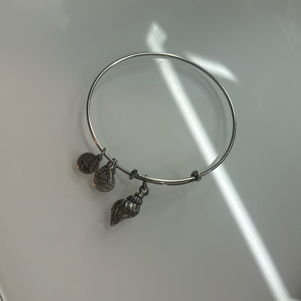 Alex and Ani Silver toned, seashell bangle
